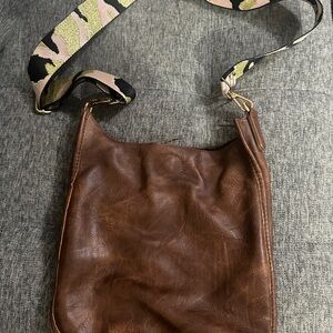 Brown Leather Hobo Bag